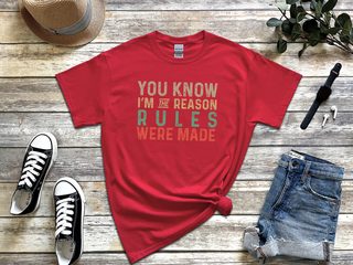 You know, I’m the reason the rules were made funny shirt - photo 2