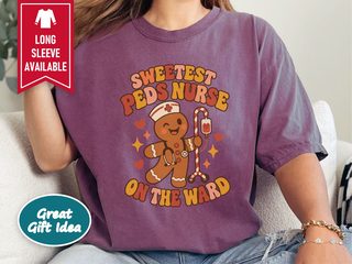 Sweetest Peds Nurse Gingerbread funny shirt - photo 6