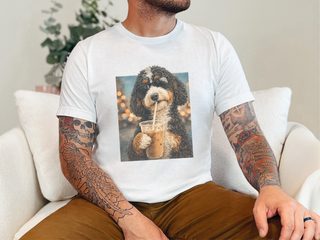Bernedoodle Iced Coffee Cool Dog doodle dog shirt - photo 1