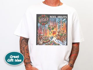 Sleigher Noel Awaits Reindeer Chaos funny shirt - photo 1