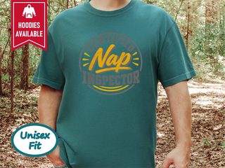 Certified Nap Inspector Round Badge funny shirt - photo 5