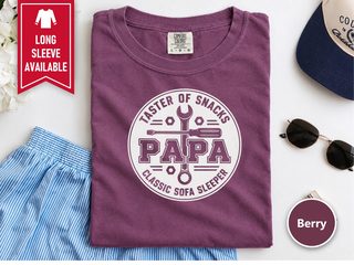 Taster Of Snacks Papa Badge funny shirt - photo 4