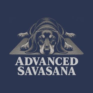 Dachshund Advanced Savasana Yoga Dog Lover Funny Yoga Shirt Top