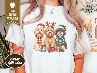 Christmas Maltipoo Dogs Trio doodle dog shirt - photo 1