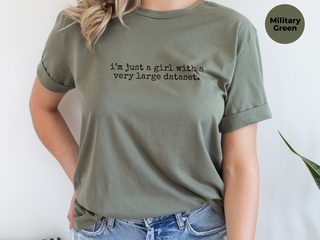 I’m Just A Girl With A Very Large Dataset funny shirt - photo 8
