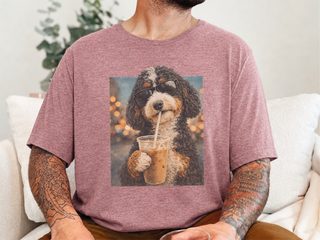 Bernedoodle Iced Coffee Cool Dog doodle dog shirt - photo 7