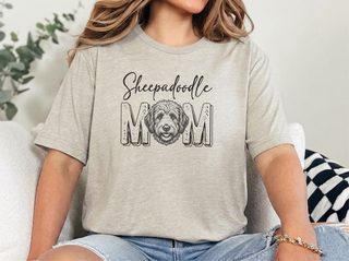Sheepadoodle Mom doodle dog shirt - photo 8