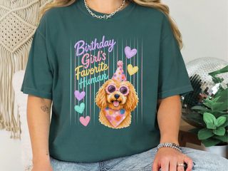 Birthday Girl's Favorite Human Goldendoodle doodle dog shirt - photo 6
