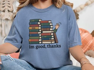 Book Wall Waving Hand funny shirt - photo 8