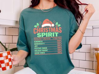 Christmas Spirit Nutrition Label6 funny shirt - photo 7