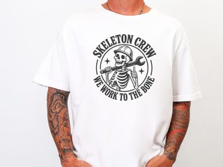 Skeleton Crew Construction Worker funny shirt - photo 1