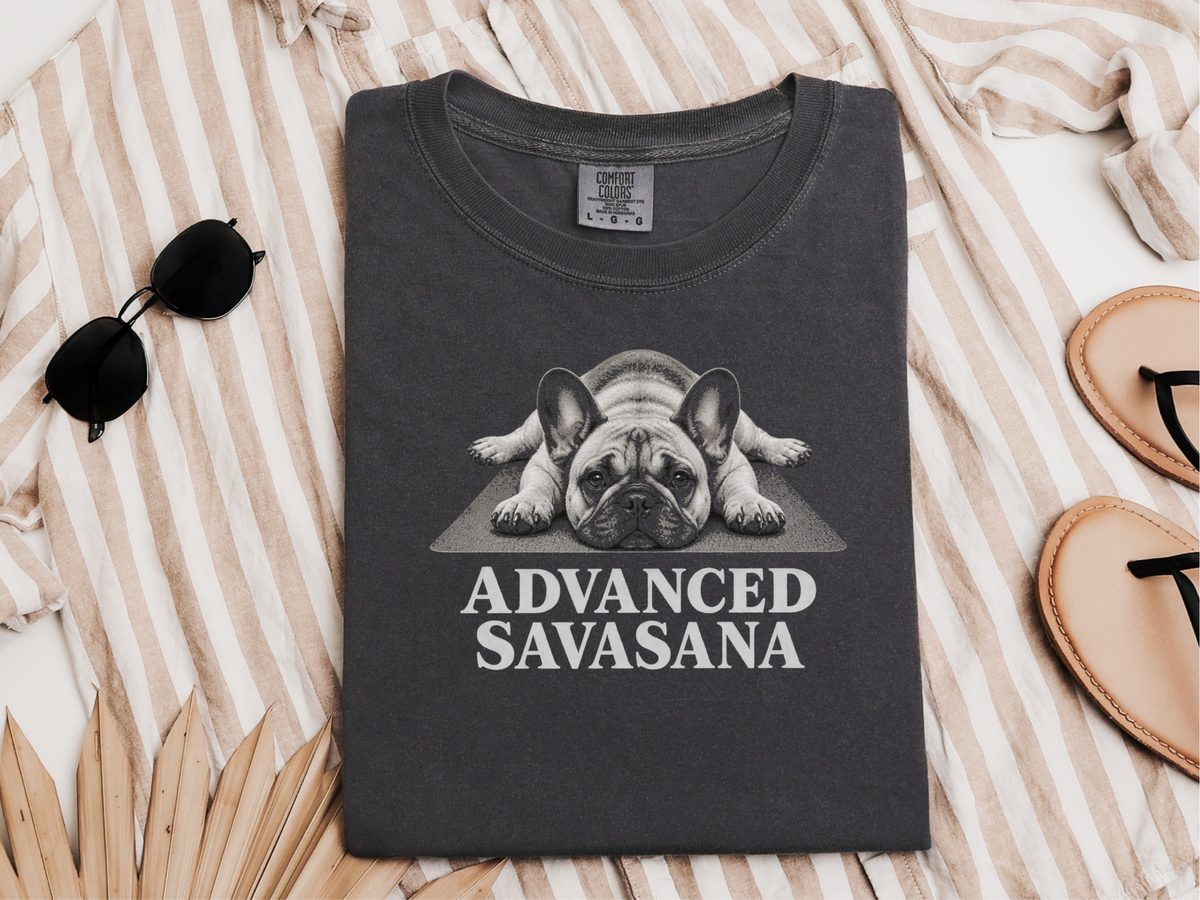French Bulldog Sweatshirt Advanced Savasana Funny Frenchie Shirt