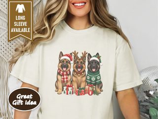 German Shepherd Christmas Trio doodle dog shirt - photo 7