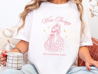 Wine Therapy Recommended Daily funny shirt - photo 1