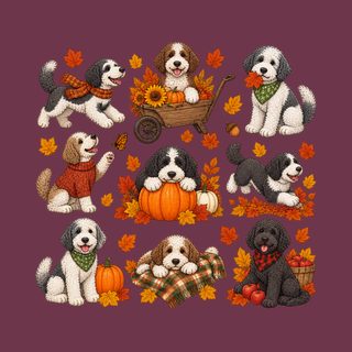 Autumn Sheepadoodle Fall Activities Fall Shirt - Sheepadoodle Gift