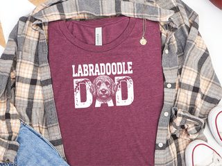 Labradoodle Dad doodle dog shirt - photo 6