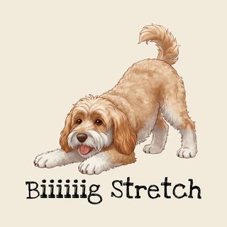 Cockapoo Big Stretch T-Shirt: Playful Dog Lover Tee for Owners