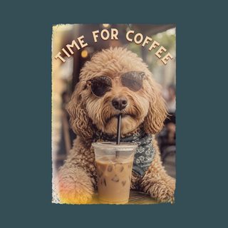 Time For Coffee Goldendoodle Dog Coffee Tee Comfort Colors Shirt