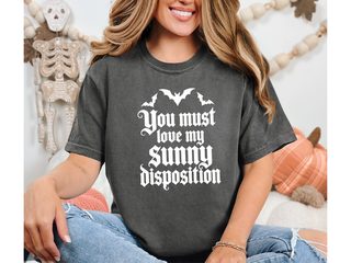 Sunny Disposition Gothic Bats funny shirt - photo 6