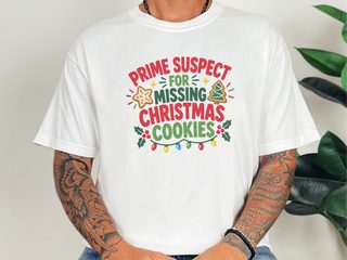 Prime Suspect Missing Christmas Cookies funny shirt - photo 2