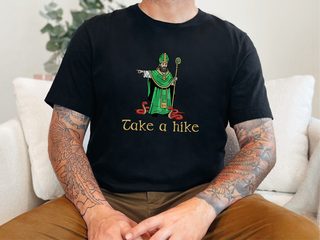 Take a Hike St. Patrick Kicking Out Snakes funny shirt - photo 2