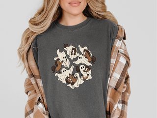 Cute Ghost Playing With Horse funny shirt - photo 3