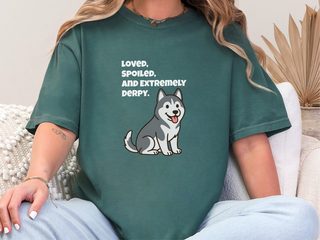 Derpy Husky doodle dog shirt - photo 7
