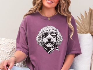 Goldendoodle 4th Of July Patriotic doodle dog shirt - photo 4