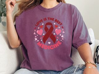 Blood Cancer Love Is The Best Medicine funny shirt - photo 4
