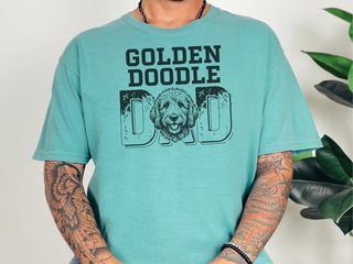 Comfort Colors Golden Doodle Dad doodle dog shirt - photo 8