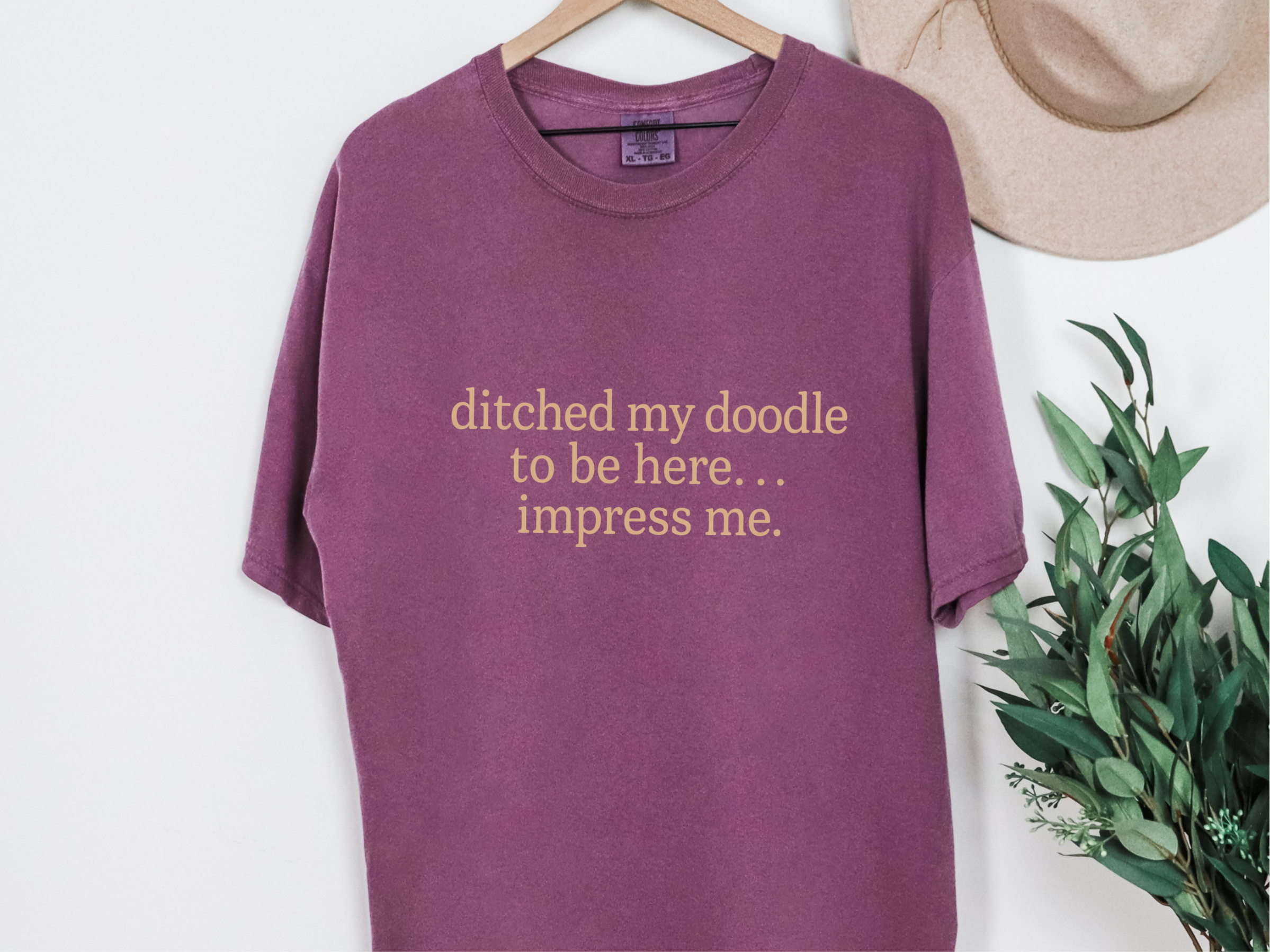 Ditched My Doodle Typography2 doodle dog shirt - photo 5
