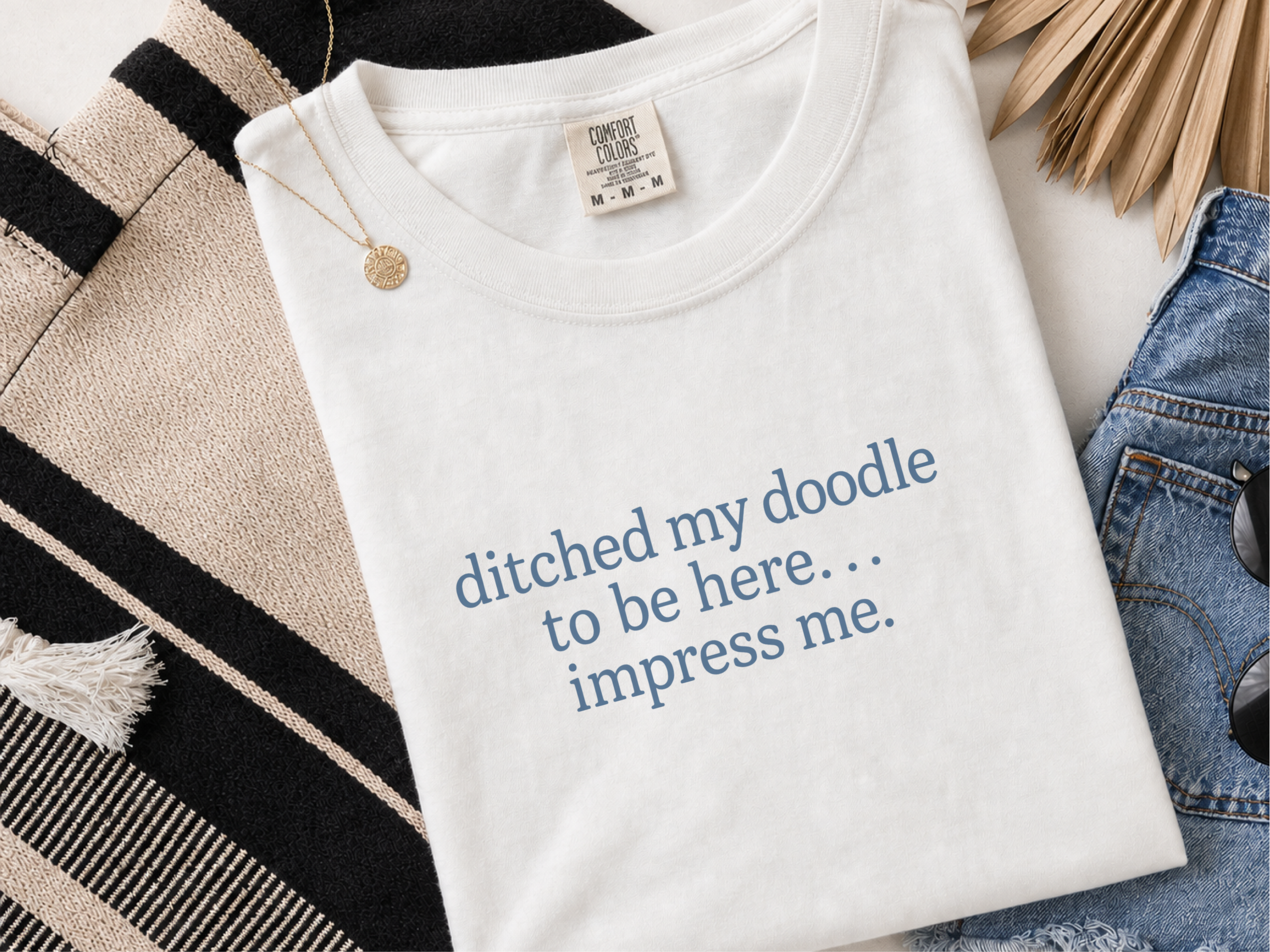 Ditched My Doodle Typography2 doodle dog shirt - photo 1