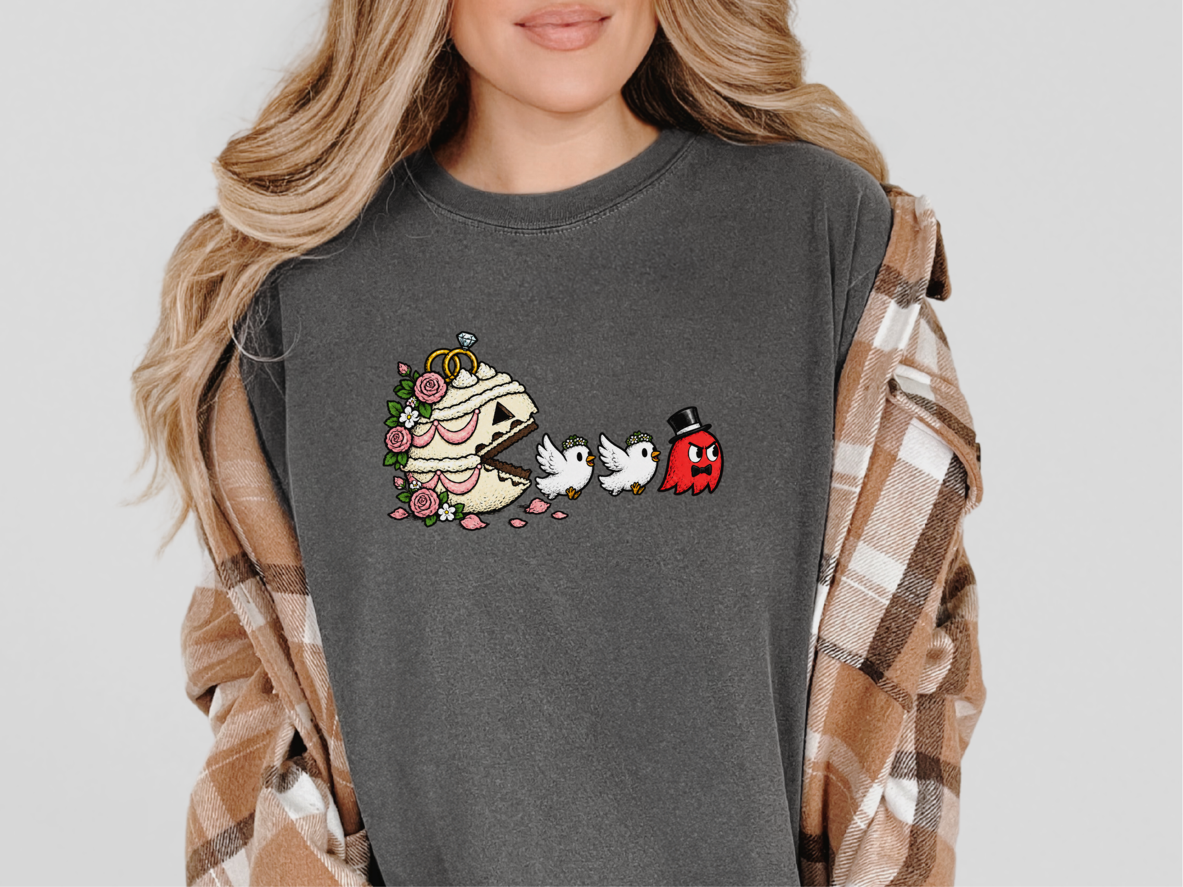 Wedding Cake Doves Arcade funny shirt - photo 6