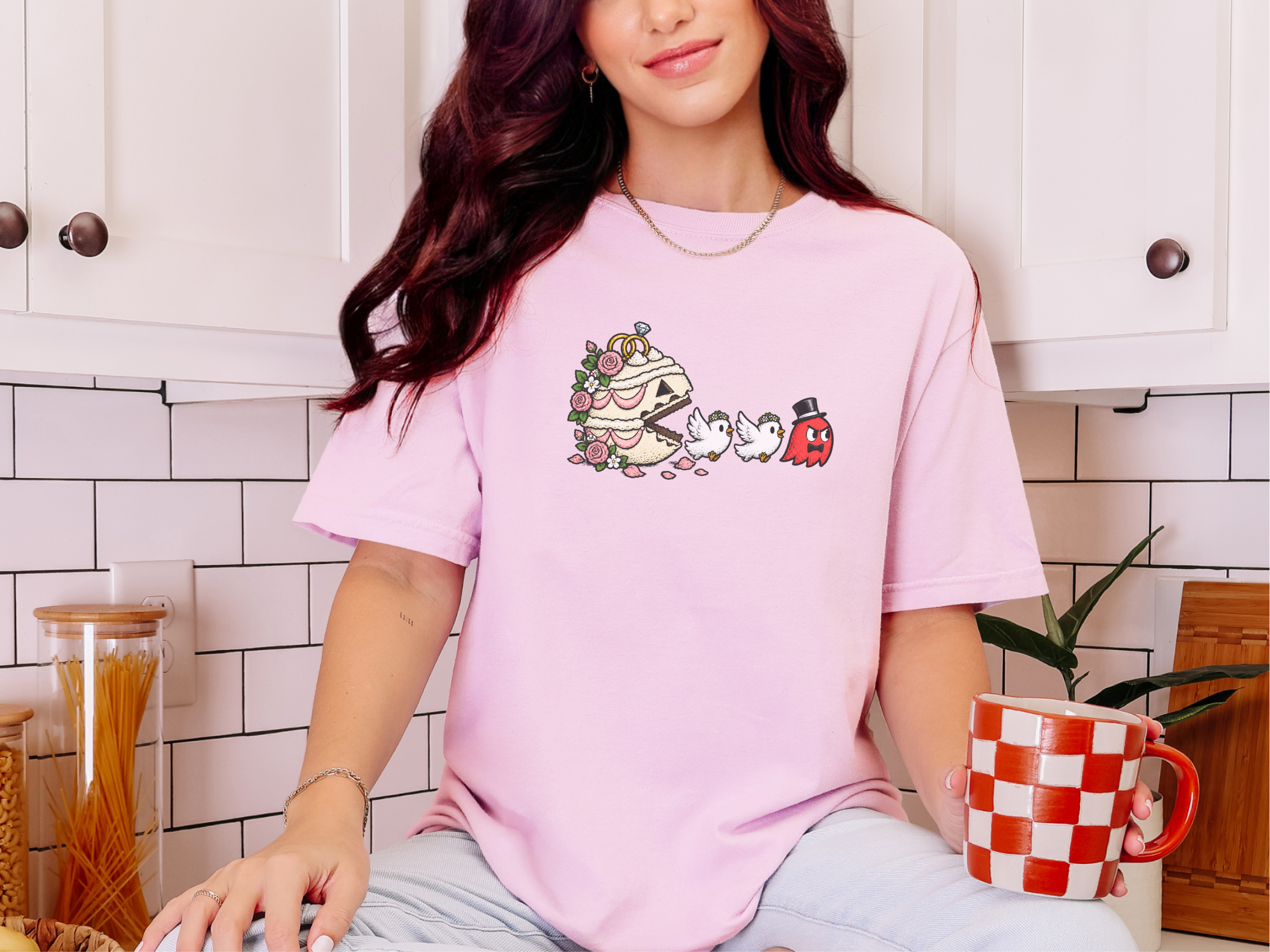 Wedding Cake Doves Arcade funny shirt - photo 7