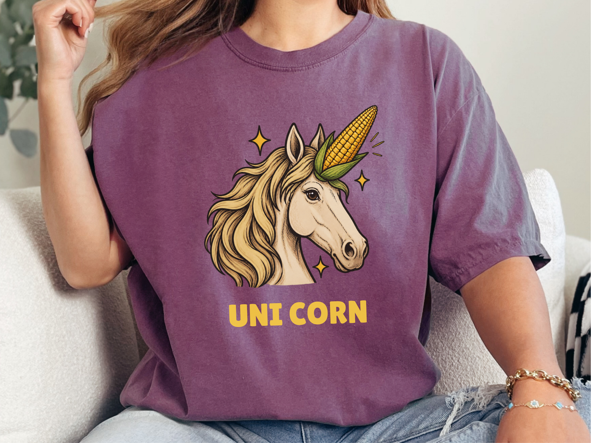 Uni Corn Horse Bust funny shirt - photo 5