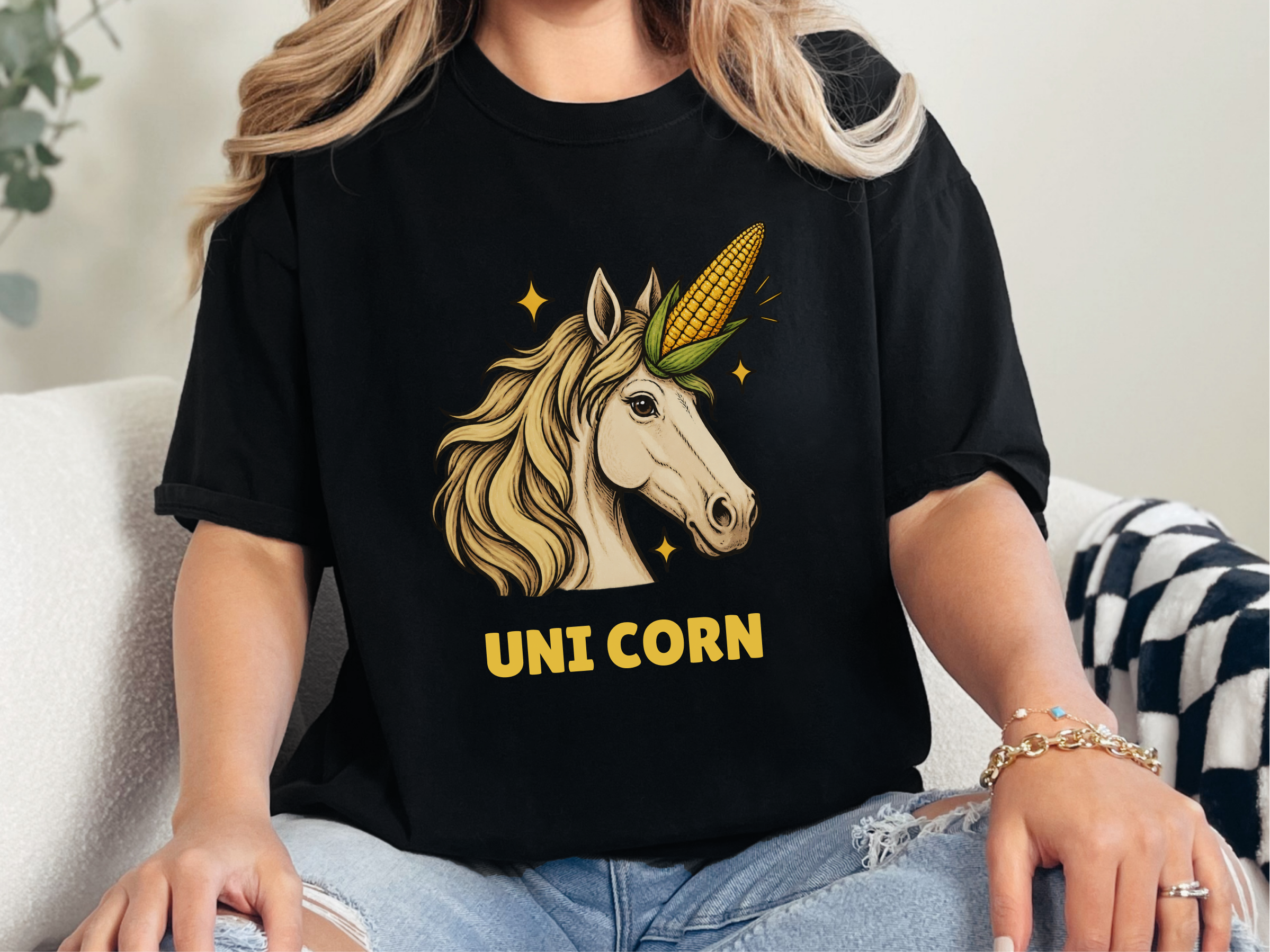 Uni Corn Horse Bust funny shirt - photo 1