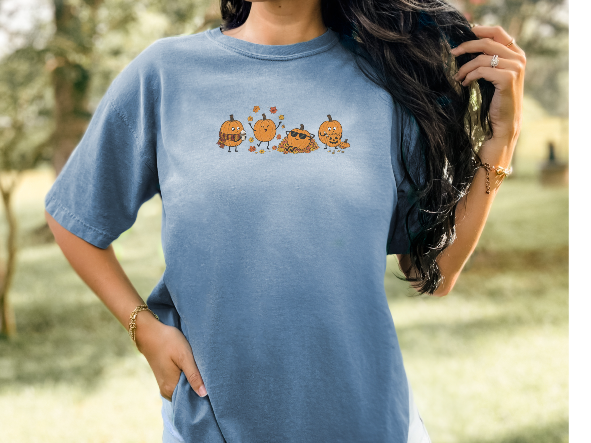 Funny Pumpkin Fall Activities doodle dog shirt - photo 7