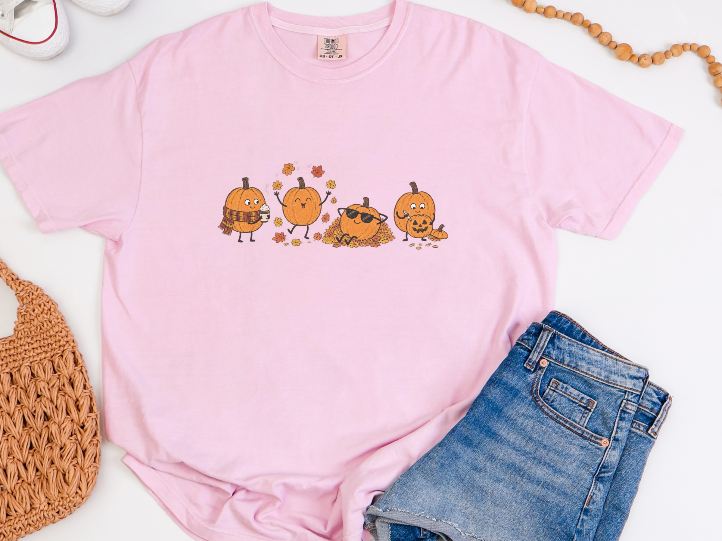 Funny Pumpkin Fall Activities doodle dog shirt - photo 3