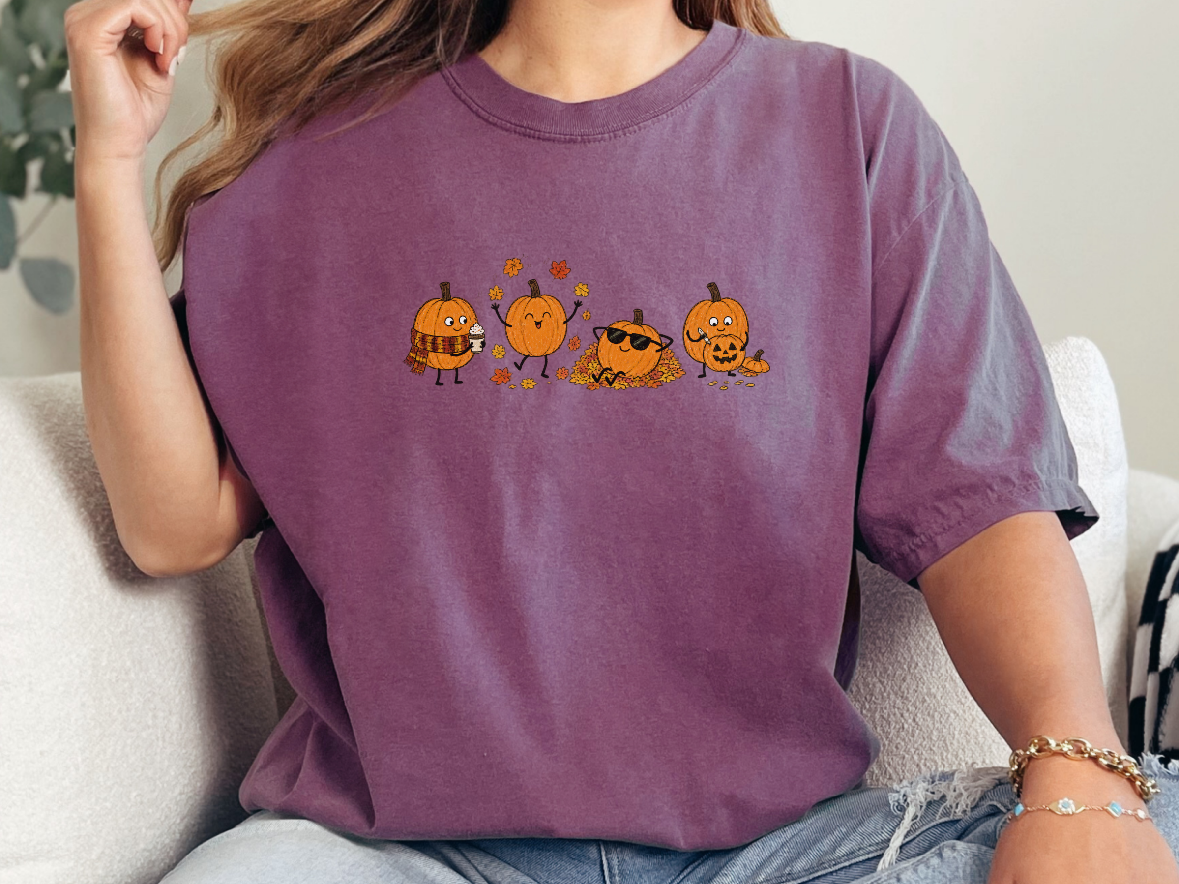 Funny Pumpkin Fall Activities doodle dog shirt - photo 5