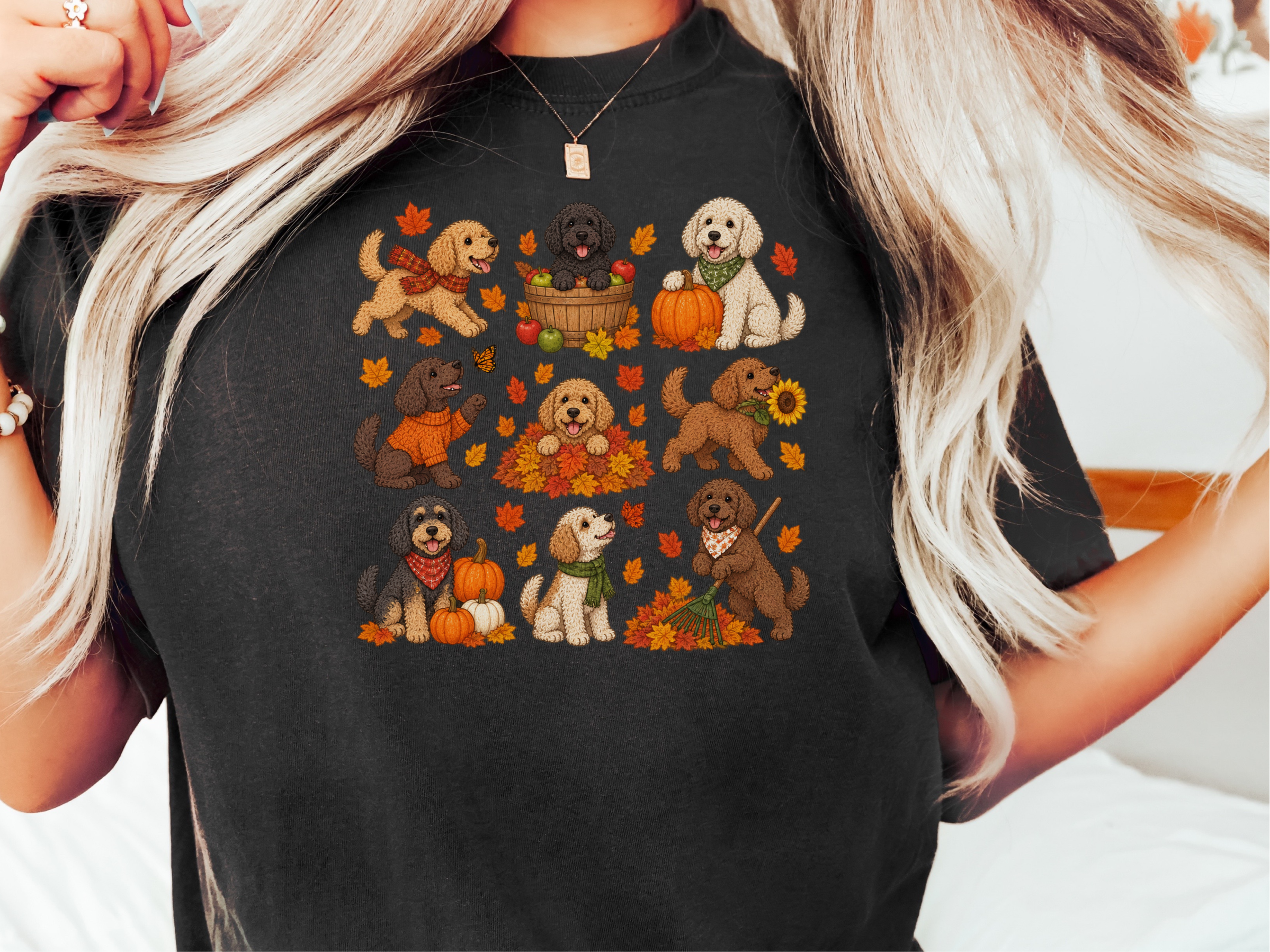 Cockapoo Fall Activities Collection doodle dog shirt - photo 2