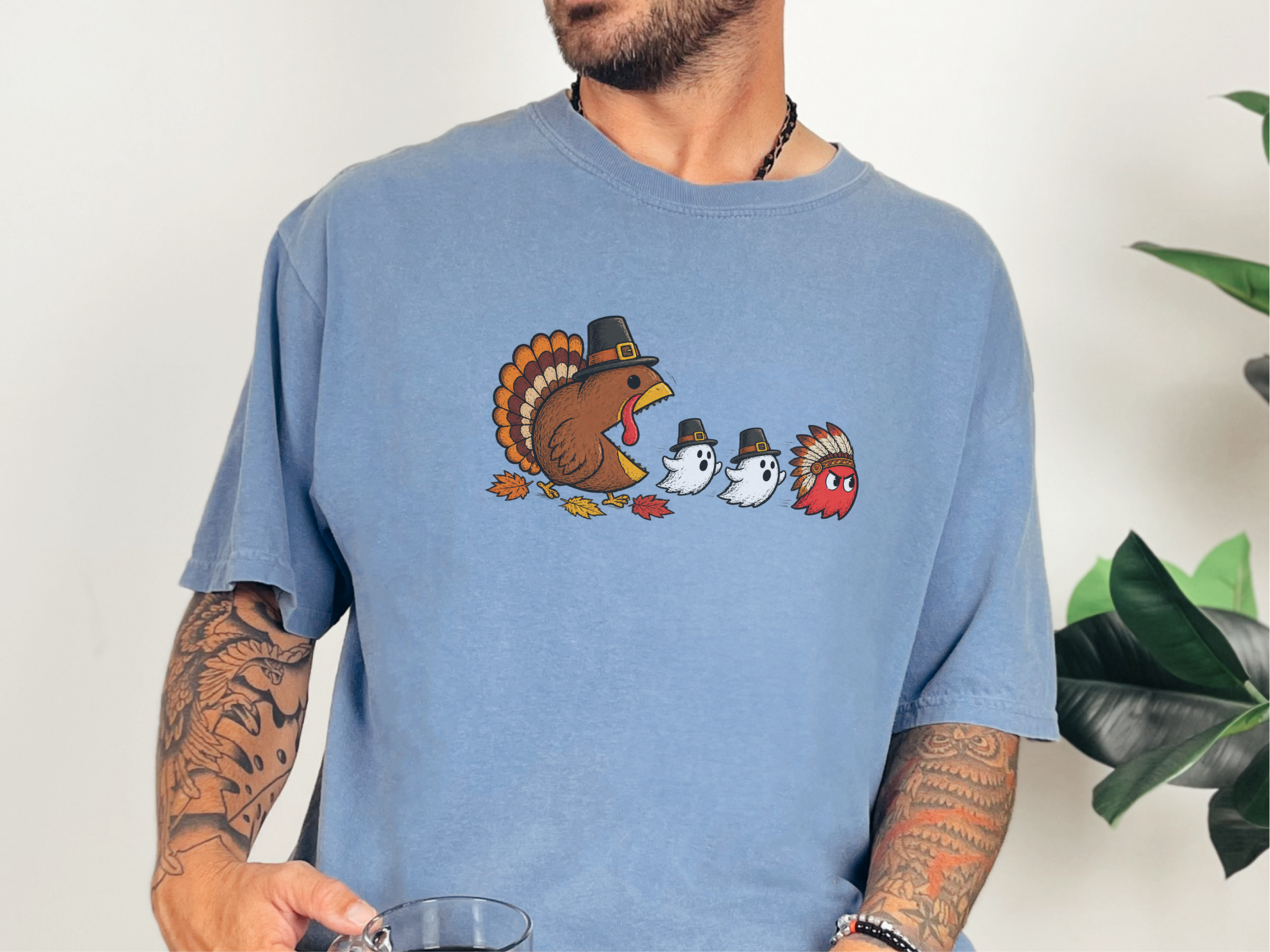 Thanksgiving Turkey Arcade Chase funny shirt - photo 7