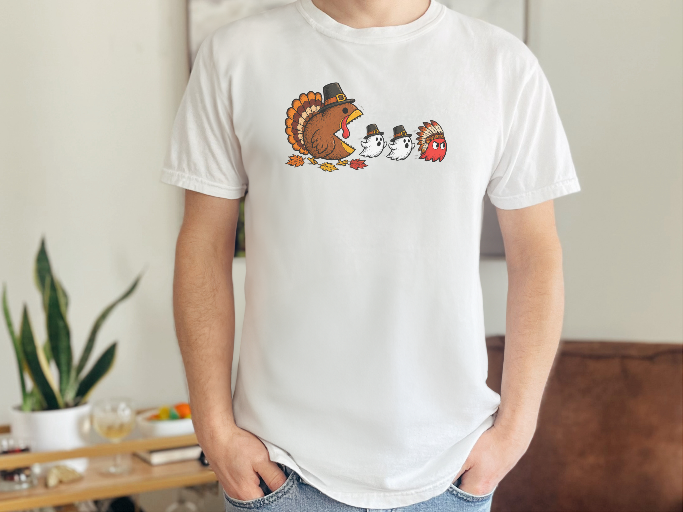 Thanksgiving Turkey Arcade Chase funny shirt - photo 2