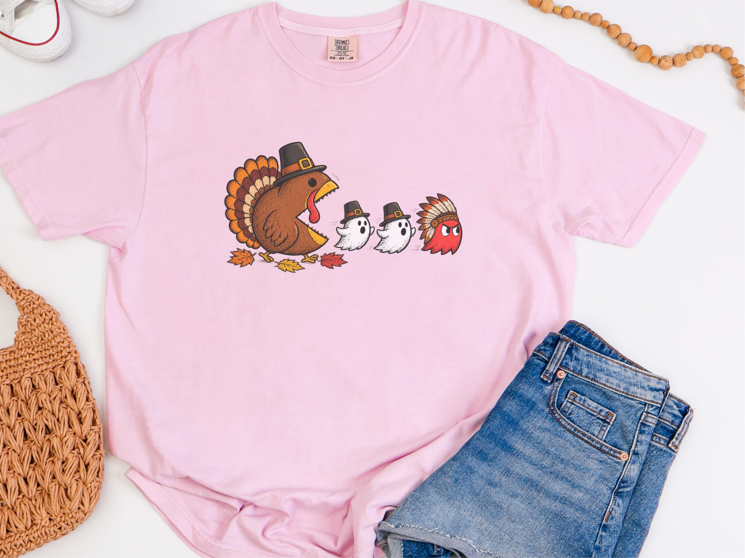 Thanksgiving Turkey Arcade Chase funny shirt - photo 6