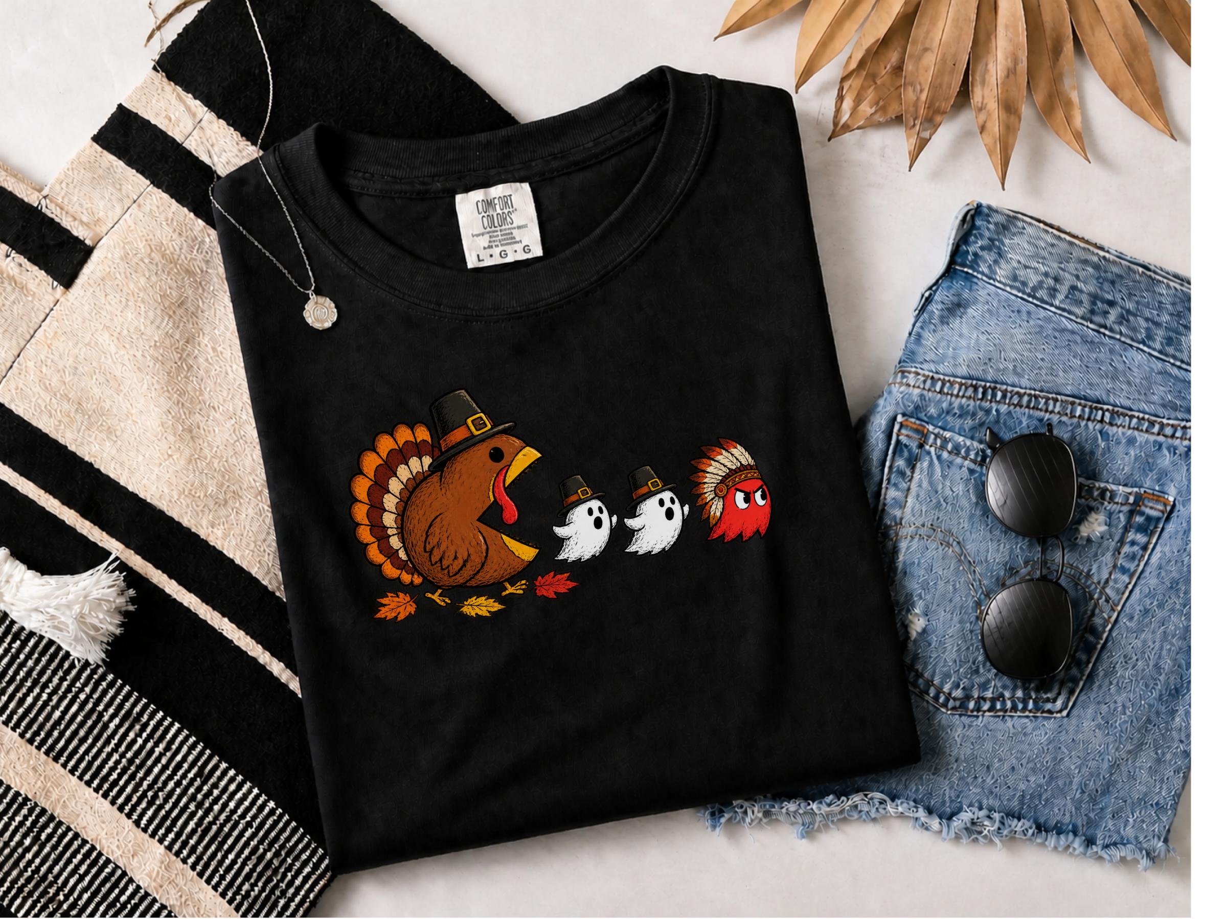 Thanksgiving Turkey Arcade Chase funny shirt - photo 5