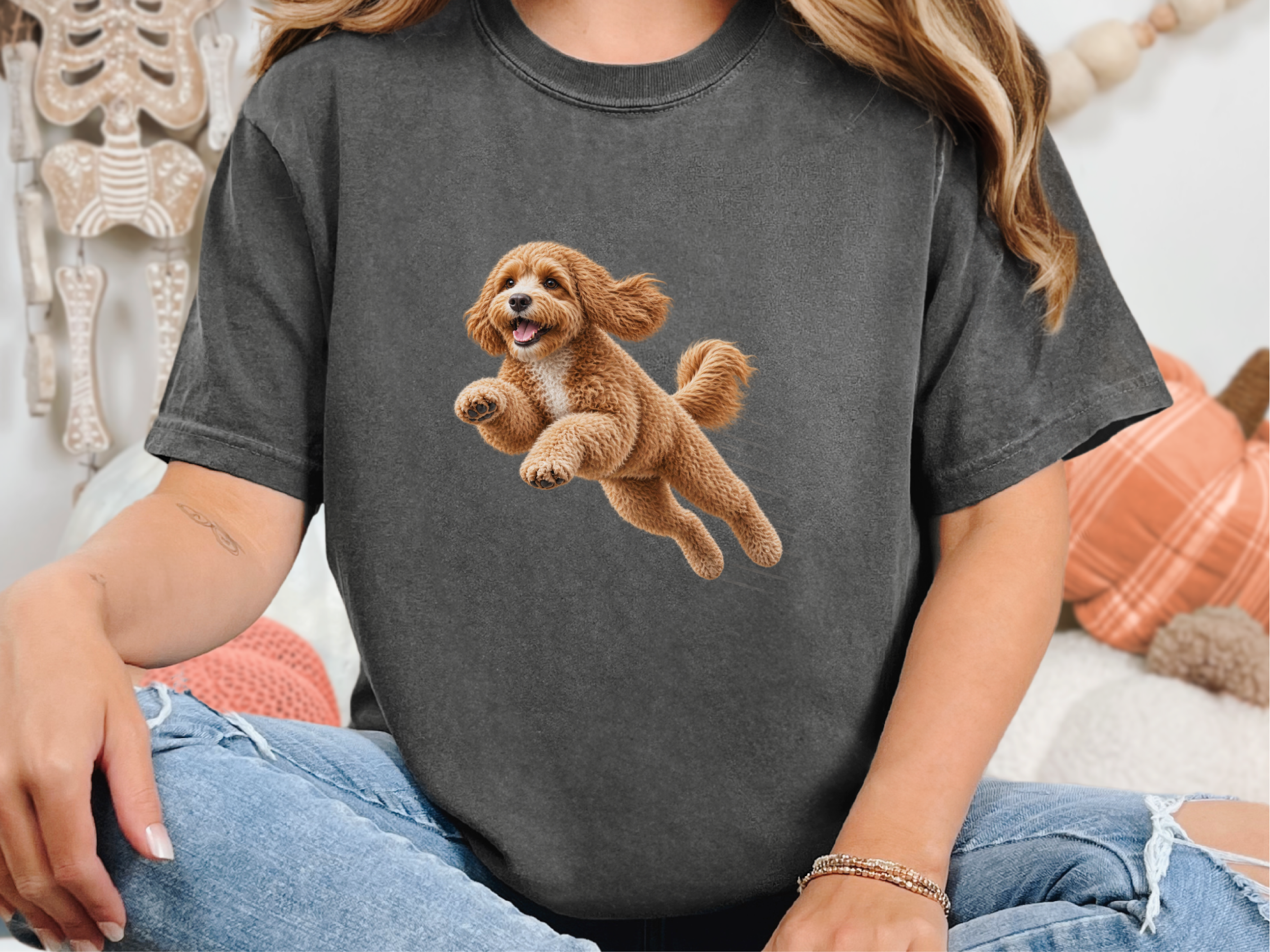 Flying Cavapoo Speed Lines Cavapoo Shirt