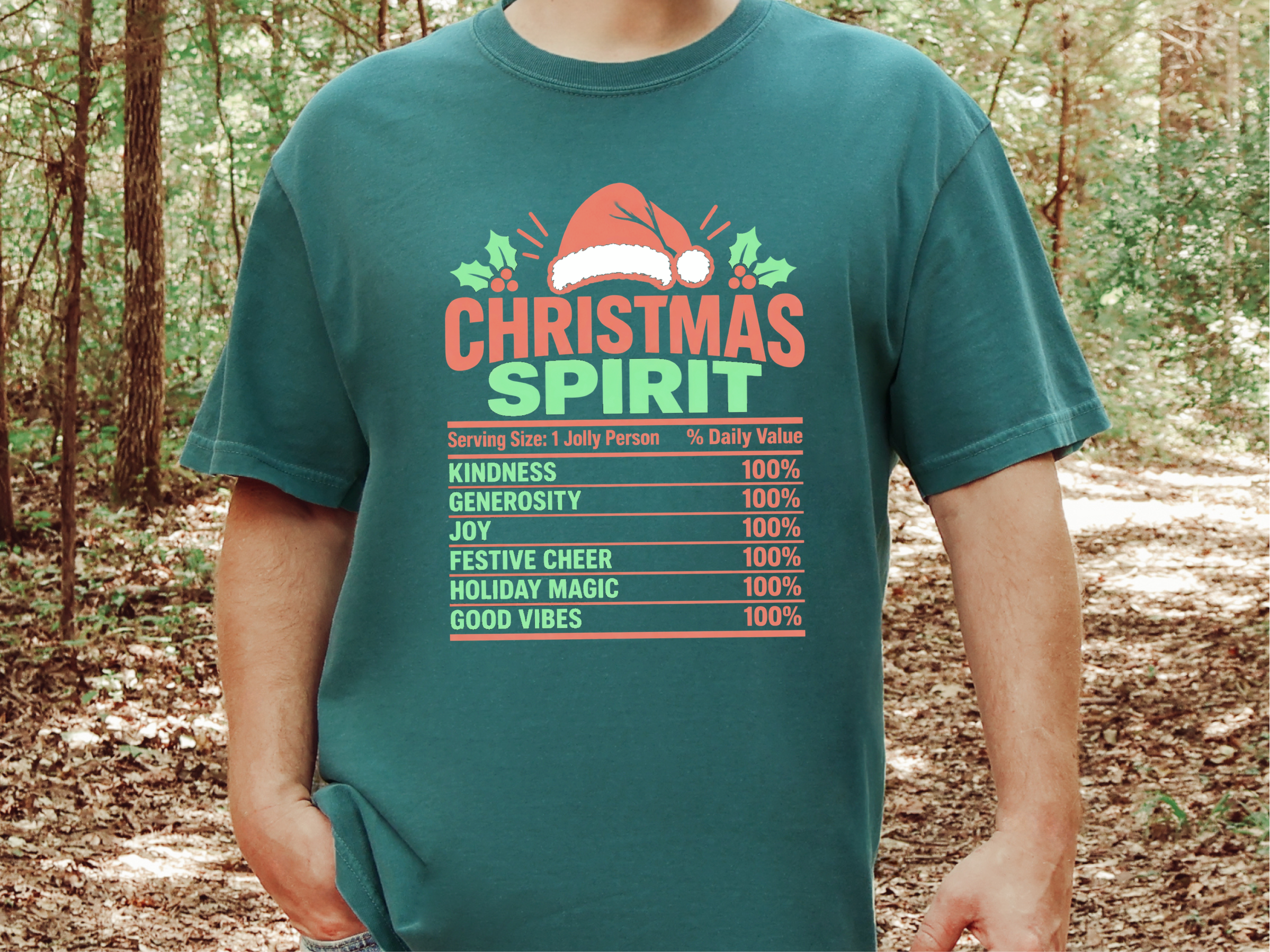 Christmas Spirit Nutrition Label6 funny shirt - photo 8