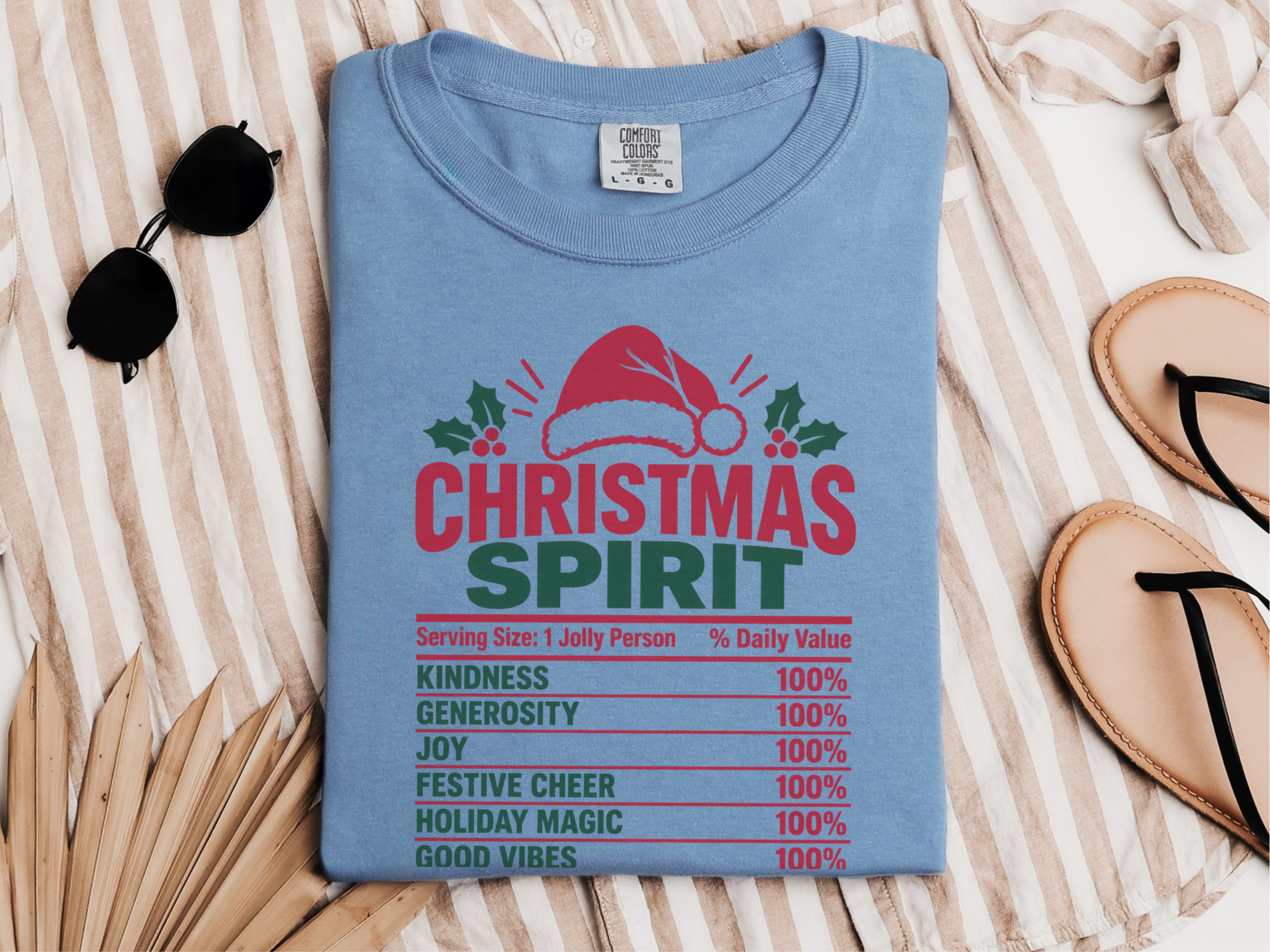 Christmas Spirit Nutrition Label6 funny shirt - photo 5