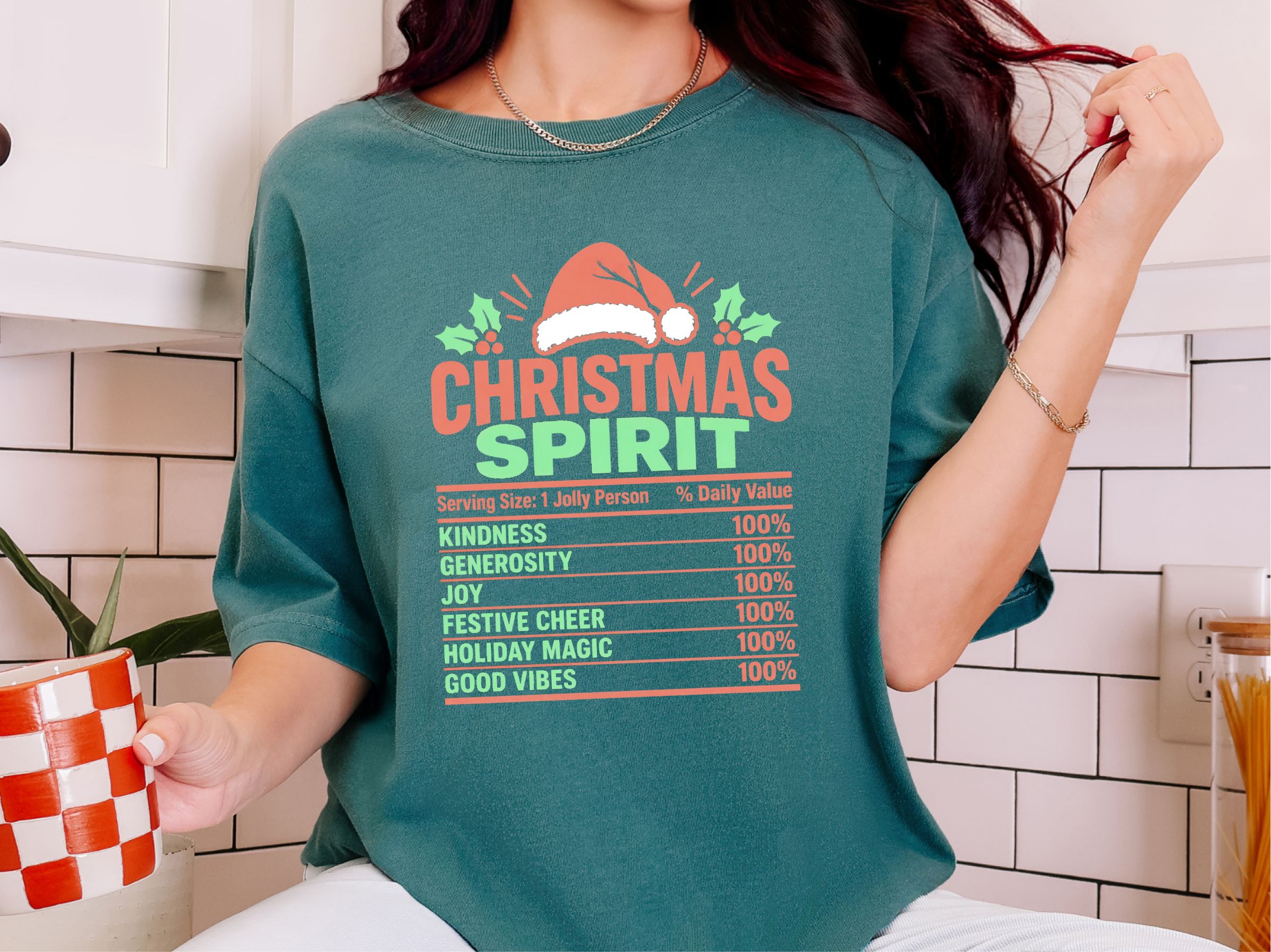 Christmas Spirit Nutrition Label6 funny shirt - photo 7