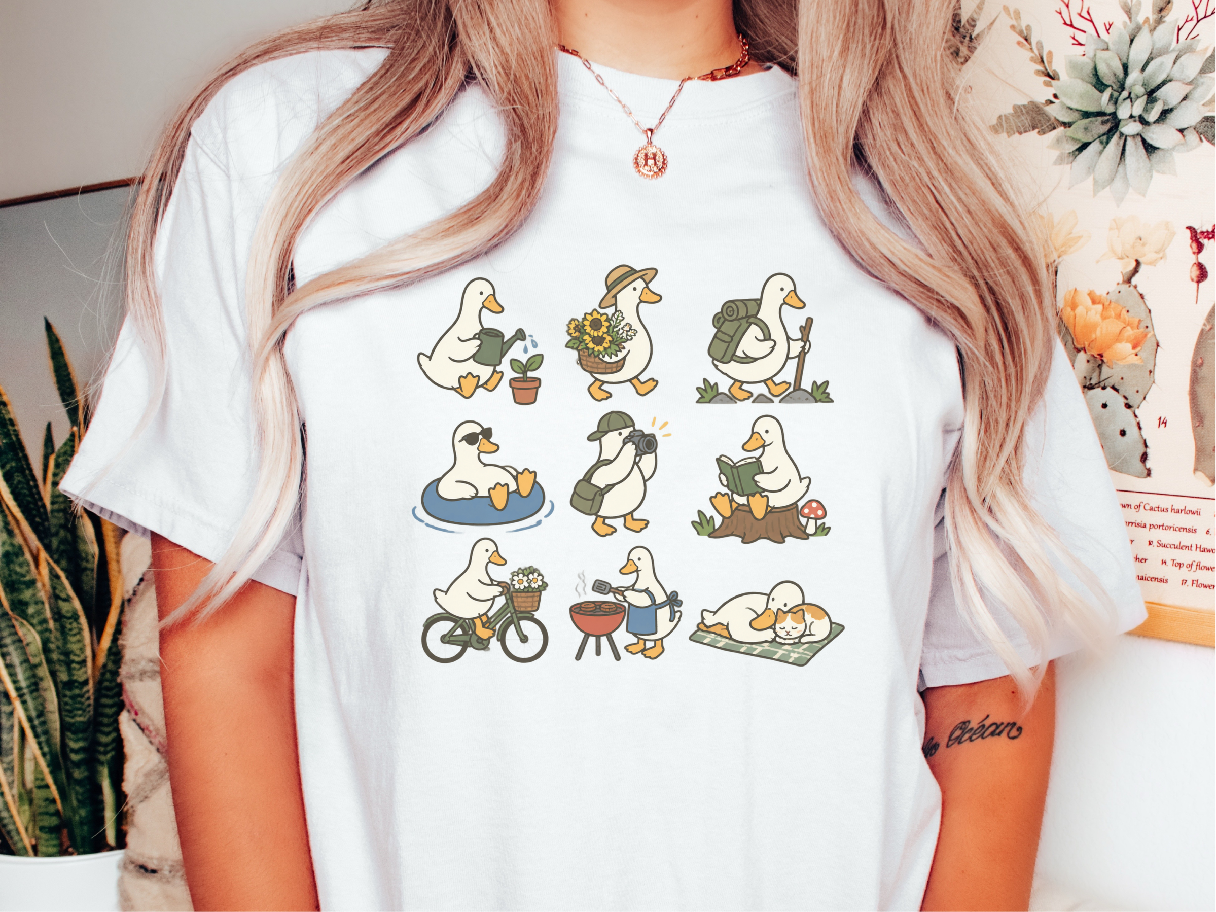 Whimsical White Duck Hobby Collection funny shirt - photo 1