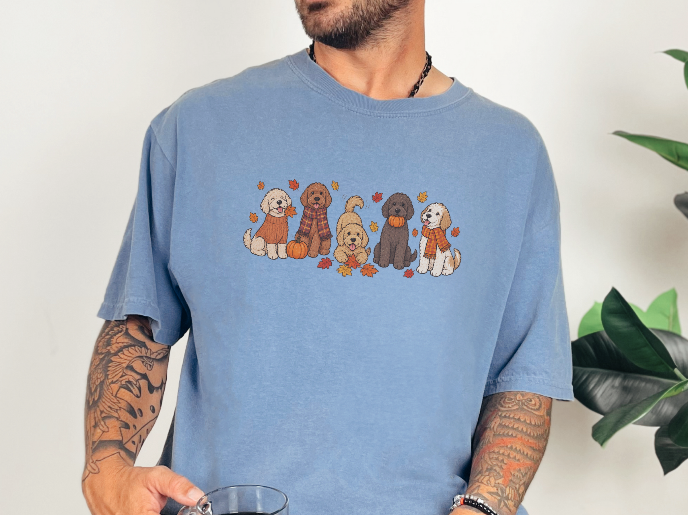 Autumn Goldendoodles Lineup doodle dog shirt - photo 5